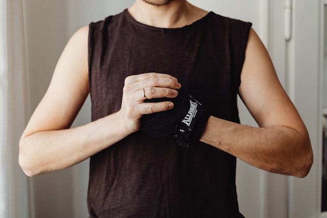 man exercising