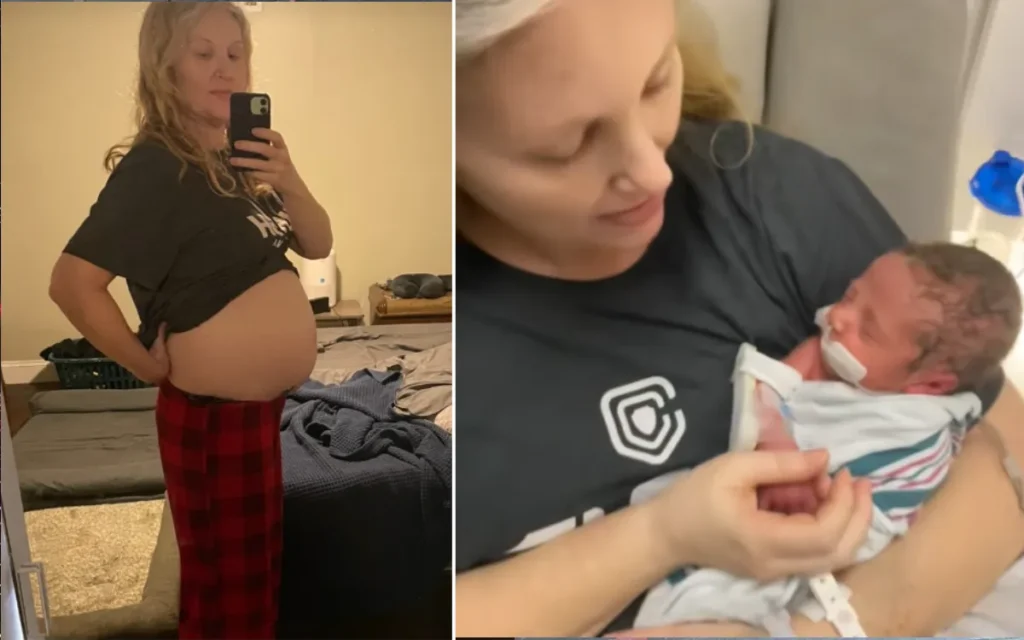 Staci Marklin and her son