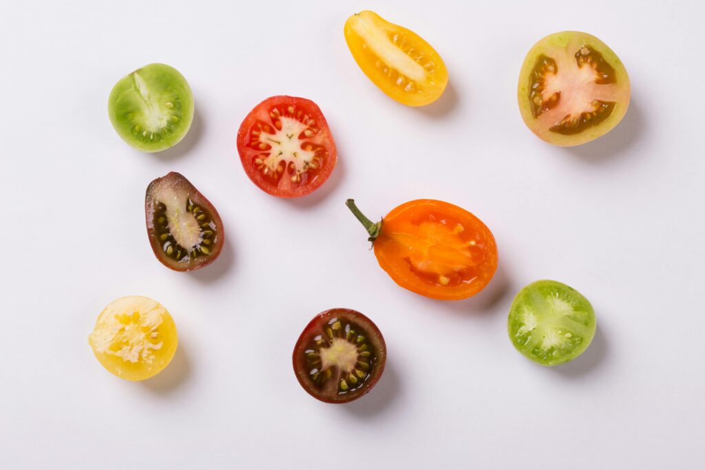 Sliced Fruits Laid Out