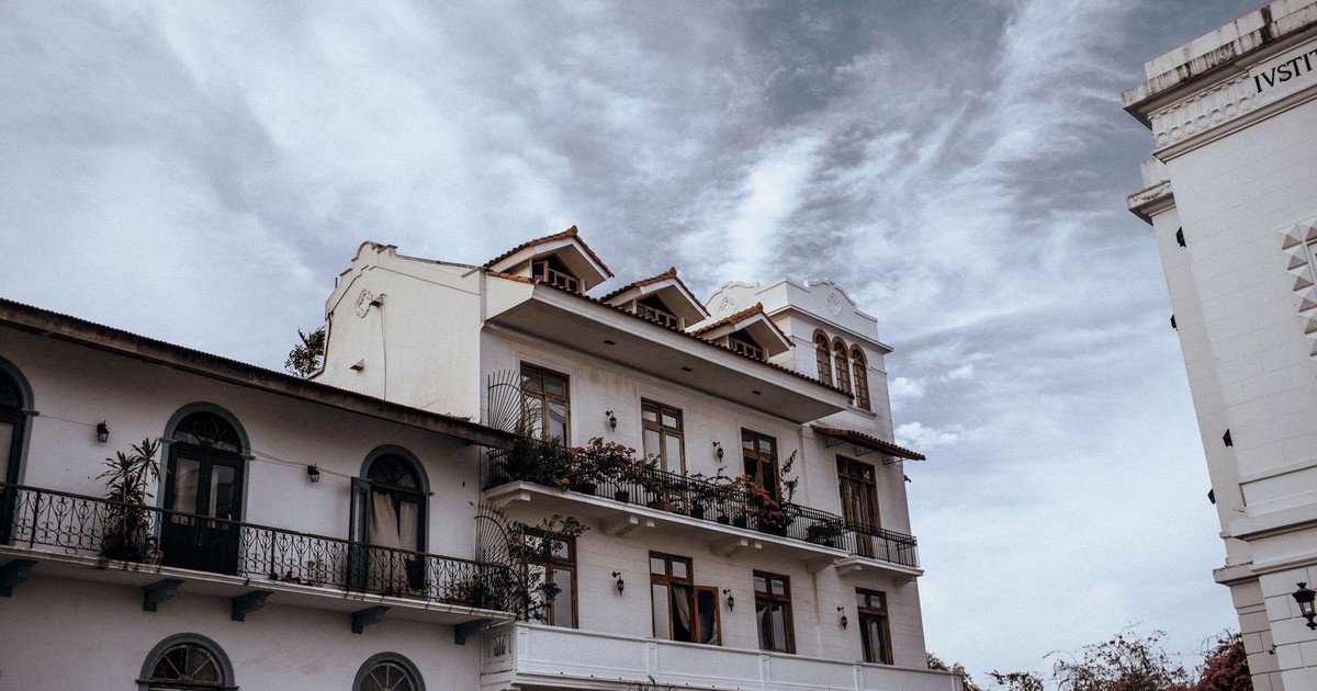 Captivating view of colonial buildings in Casco Viejo, Panama City.